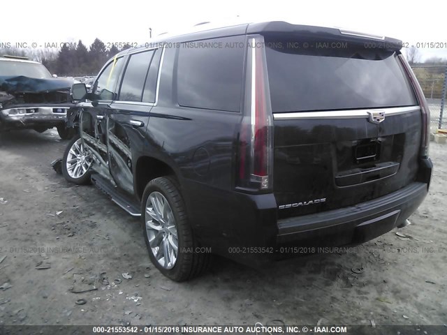 1GYS4BKJ4HR348514 - 2017 CADILLAC ESCALADE LUXURY أسود صورة 3