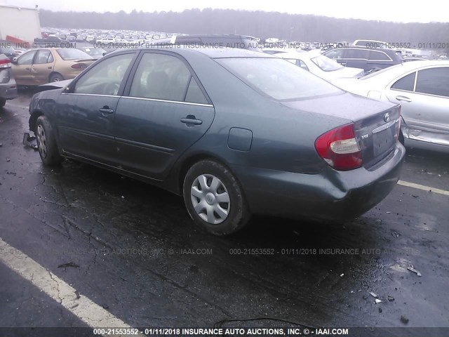 4T1BE32K33U781471 - 2003 TOYOTA CAMRY LE/XLE/SE GREEN photo 3
