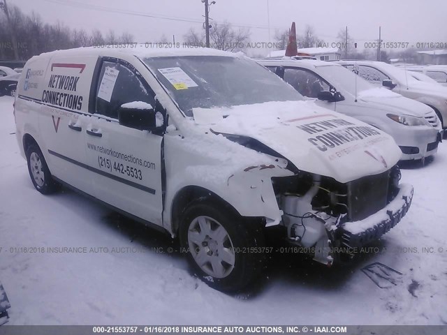 2C4RDGAG0CR288290 - 2012 DODGE RAM VAN WHITE photo 1