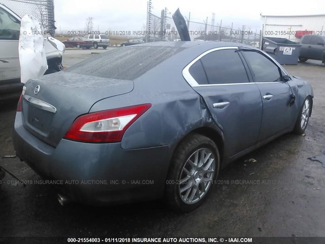 1N4AA5APXAC827150 - 2010 NISSAN MAXIMA S/SV GRAY photo 4