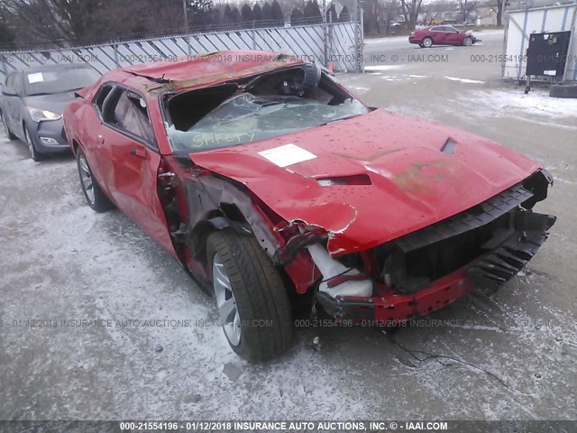 2C3CDZAG6FH793914 - 2015 DODGE CHALLENGER SXT RED photo 1