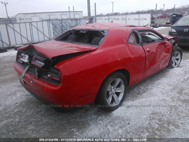 2C3CDZAG6FH793914 - 2015 DODGE CHALLENGER SXT RED photo 4