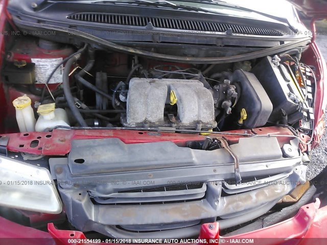 2B4FP25B9VR339409 - 1997 DODGE CARAVAN RED photo 10