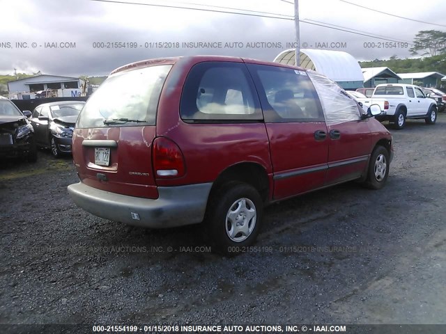 2B4FP25B9VR339409 - 1997 DODGE CARAVAN RED photo 4