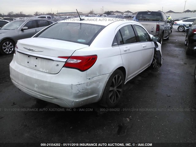 1C3CCBBG7EN186533 - 2014 CHRYSLER 200 TOURING WHITE photo 4