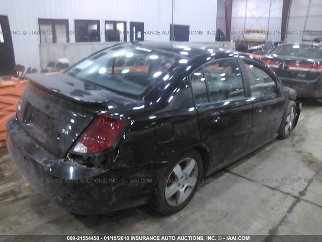 1G8AL58BX6Z148959 - 2006 SATURN ION LEVEL 3 BLACK photo 4