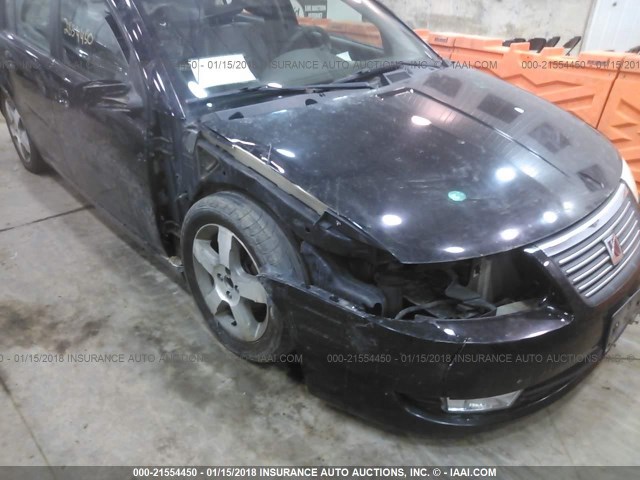 1G8AL58BX6Z148959 - 2006 SATURN ION LEVEL 3 BLACK photo 6