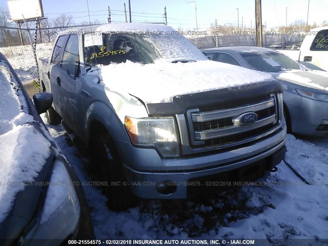 1FTFW1EF1DKD91780 - 2013 FORD F150 SUPERCREW SILVER photo 1
