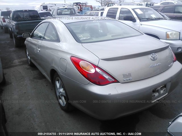 4T1CA30P04U015519 - 2004 TOYOTA CAMRY SOLARA SE/SLE ოქროსფერი ფოტო 3