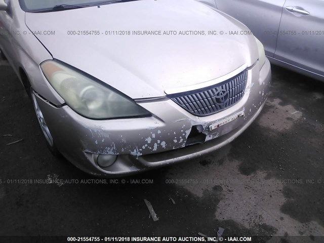 4T1CA30P04U015519 - 2004 TOYOTA CAMRY SOLARA SE/SLE ოქროსფერი ფოტო 6