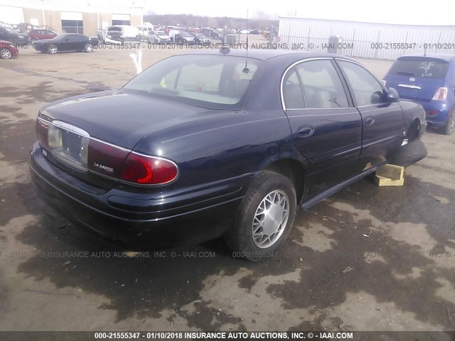 1G4HP54K44U176437 - 2004 BUICK LESABRE CUSTOM Dark Blue photo 4