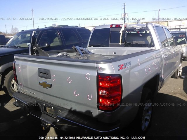 3GCUKREC5FG168160 - 2015 CHEVROLET SILVERADO K1500 LT SILVER photo 4