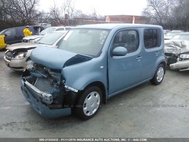 JN8AZ2KRXAT170565 - 2010 NISSAN CUBE S/SL/KROM Light Blue photo 2