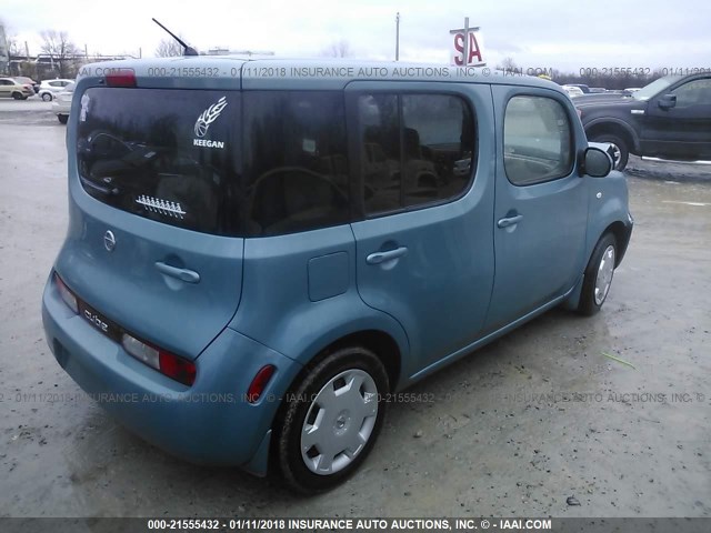 JN8AZ2KRXAT170565 - 2010 NISSAN CUBE S/SL/KROM Light Blue photo 4