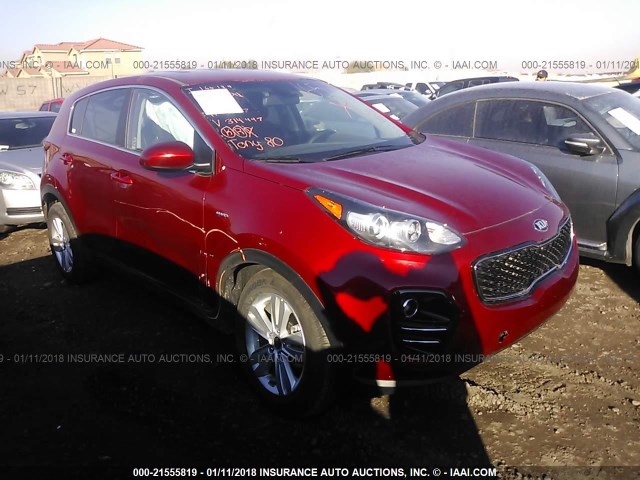 KNDPMCAC2J7314447 - 2018 KIA SPORTAGE LX RED photo 1