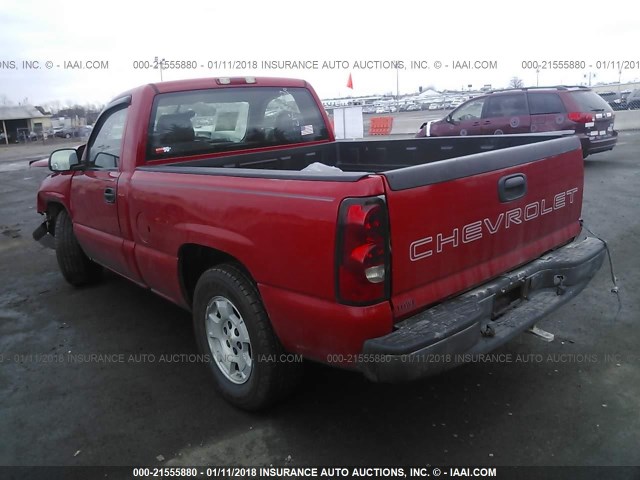 1GCEC14X67Z176972 - 2007 CHEVROLET SILVERADO C1500 CLASSIC RED photo 3