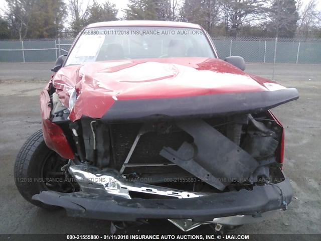 1GCEC14X67Z176972 - 2007 CHEVROLET SILVERADO C1500 CLASSIC RED photo 6