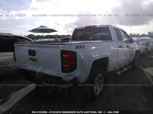 1GCRCREC2EZ123288 - 2014 CHEVROLET SILVERADO C1500 LT WHITE photo 4