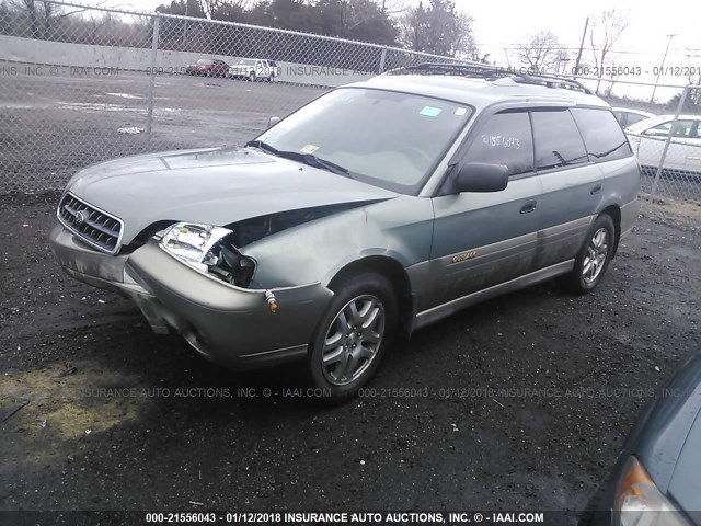 4S3BH675937617947 - 2003 SUBARU LEGACY OUTBACK AWP 绿色 照片 2