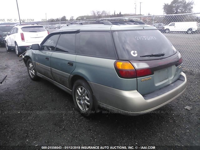 4S3BH675937617947 - 2003 SUBARU LEGACY OUTBACK AWP 绿色 照片 3