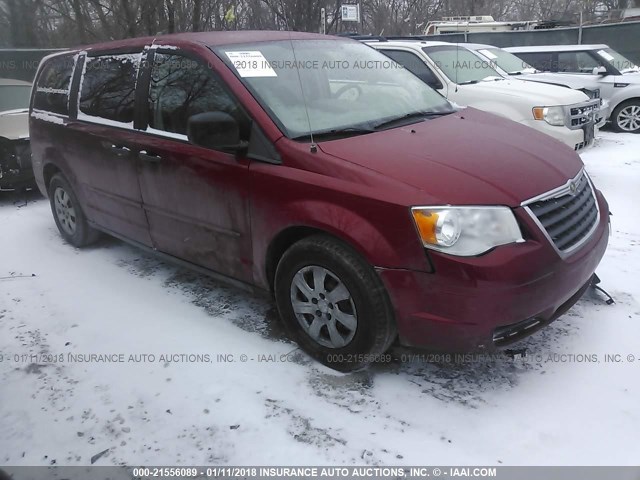 2A8HR44H28R696337 - 2008 CHRYSLER TOWN & COUNTRY LX RED photo 1