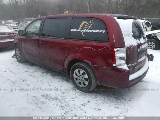 2A8HR44H28R696337 - 2008 CHRYSLER TOWN & COUNTRY LX RED photo 3