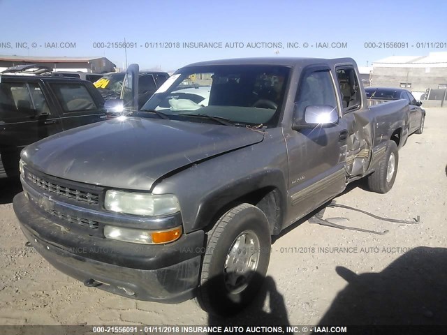 1GCEK19T11E207410 - 2001 CHEVROLET SILVERADO K1500 GRAY photo 2