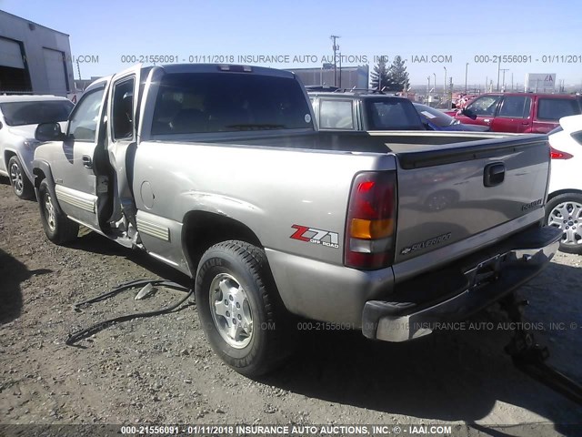 1GCEK19T11E207410 - 2001 CHEVROLET SILVERADO K1500 GRAY photo 3