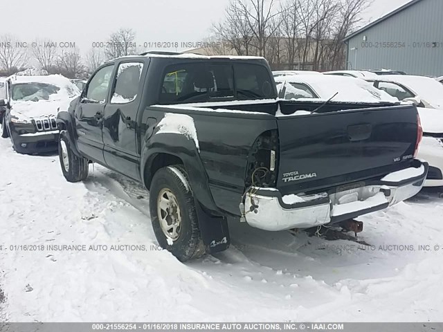 5TELU42N66Z292196 - 2006 TOYOTA TACOMA DOUBLE CAB შავი ფოტო 3