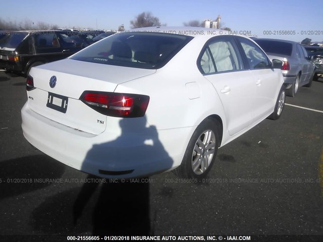 3VW2B7AJ5HM351320 - 2017 VOLKSWAGEN JETTA S 白色 照片 4