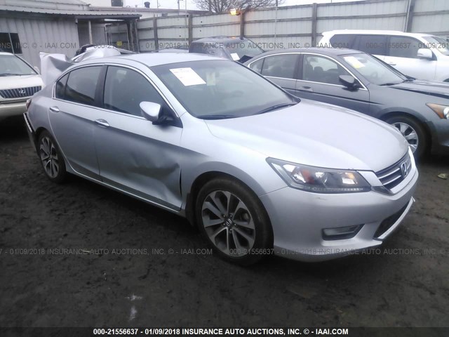 1HGCR2F51DA282829 - 2013 HONDA ACCORD SPORT SILVER photo 1