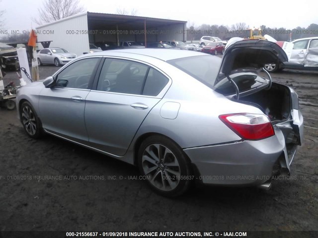 1HGCR2F51DA282829 - 2013 HONDA ACCORD SPORT 银色 照片 3