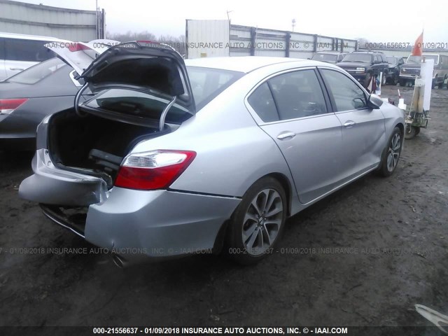 1HGCR2F51DA282829 - 2013 HONDA ACCORD SPORT SILVER photo 4