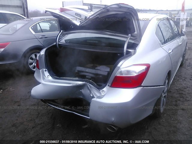 1HGCR2F51DA282829 - 2013 HONDA ACCORD SPORT SILVER photo 6