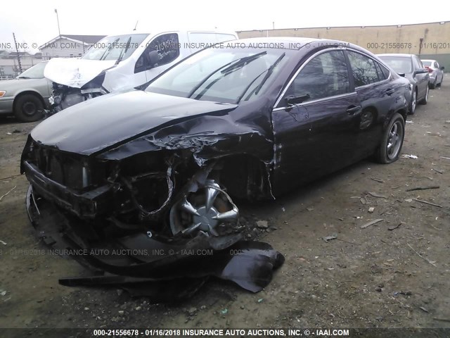 1YVHZ8CH8A5M51247 - 2010 MAZDA 6 I BURGUNDY photo 2