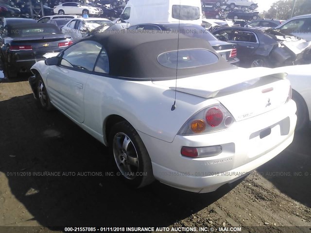 4A3AE45G04E059090 - 2004 MITSUBISHI ECLIPSE SPYDER GS 白色 照片 3