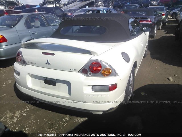 4A3AE45G04E059090 - 2004 MITSUBISHI ECLIPSE SPYDER GS 白色 照片 4