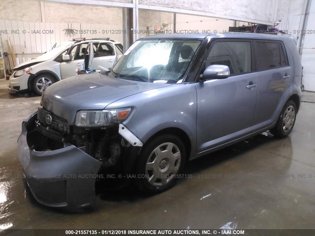 JTLZE4FE3A1109880 - 2010 TOYOTA SCION XB BLUE photo 2
