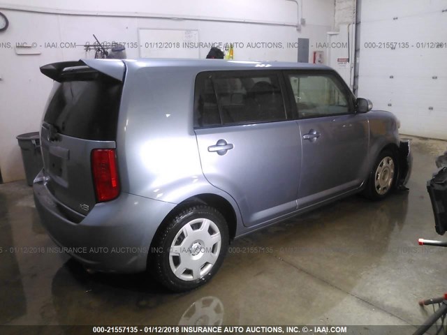 JTLZE4FE3A1109880 - 2010 TOYOTA SCION XB BLUE photo 4