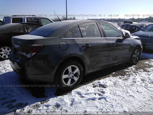 1G1PC5SB9D7206442 - 2013 CHEVROLET CRUZE LT GRAY photo 4