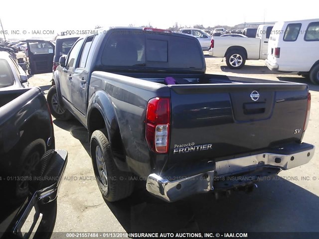 1N6AD0ER9GN769252 - 2016 NISSAN FRONTIER S/SV/SL/PRO-4X Dark Blue photo 3