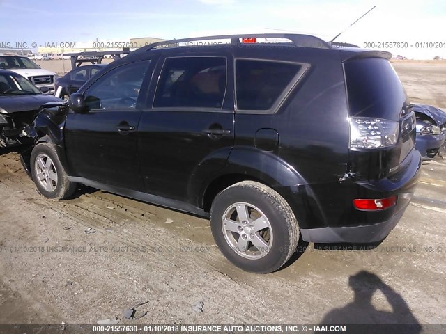 JA4MS31X07Z005305 - 2007 MITSUBISHI OUTLANDER ES/LS 黑色 照片 3