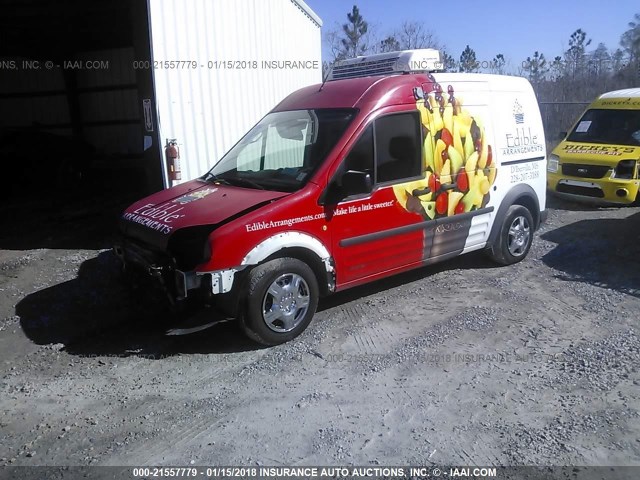 NM0LS7AN8DT126330 - 2013 FORD TRANSIT CONNECT XL RED photo 2