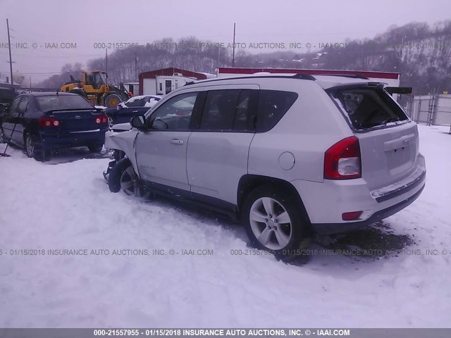 1J4NT1FB3BD231900 - 2011 JEEP COMPASS SPORT SILVER photo 3