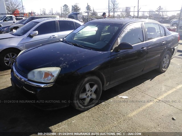 1G1ZT52895F305248 - 2005 CHEVROLET MALIBU LS მუქი ლურჯი ფოტო 2