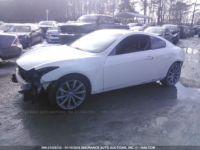 JNKCV64E58M119950 - 2008 INFINITI G37 JOURNEY/SPORT WHITE photo 2