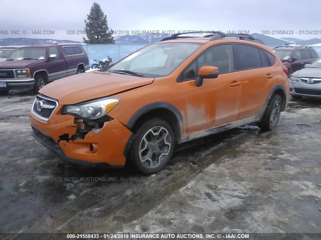 JF2GPAMC1F8230291 - 2015 SUBARU XV CROSSTREK 2.0 LIMITED ORANGE photo 2