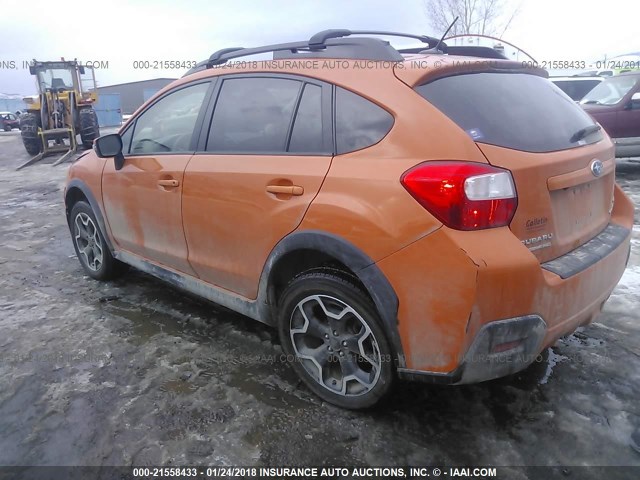 JF2GPAMC1F8230291 - 2015 SUBARU XV CROSSTREK 2.0 LIMITED ORANGE photo 3