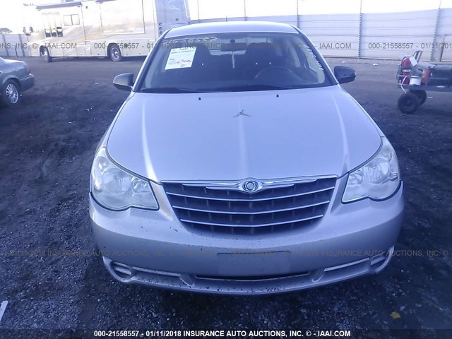 1C3CC4FBXAN211512 - 2010 CHRYSLER SEBRING TOURING SILVER photo 6