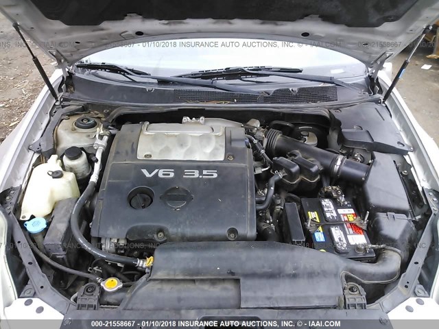 1N4BA41E76C812657 - 2006 NISSAN MAXIMA SE/SL SILVER photo 10